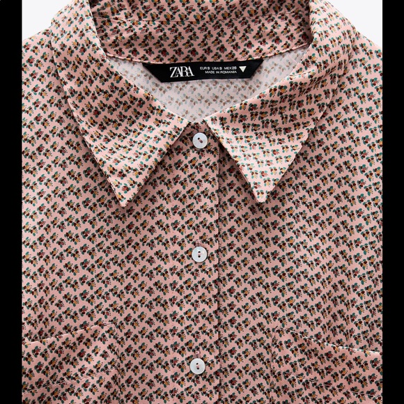 Printed shirt dress - Picture 4 of 9